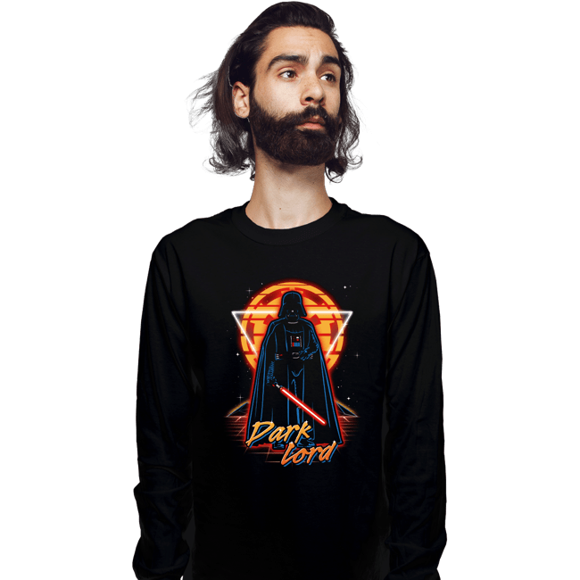 Shirts Long Sleeve Shirts, Unisex / Small / Black Retro Dark Lord