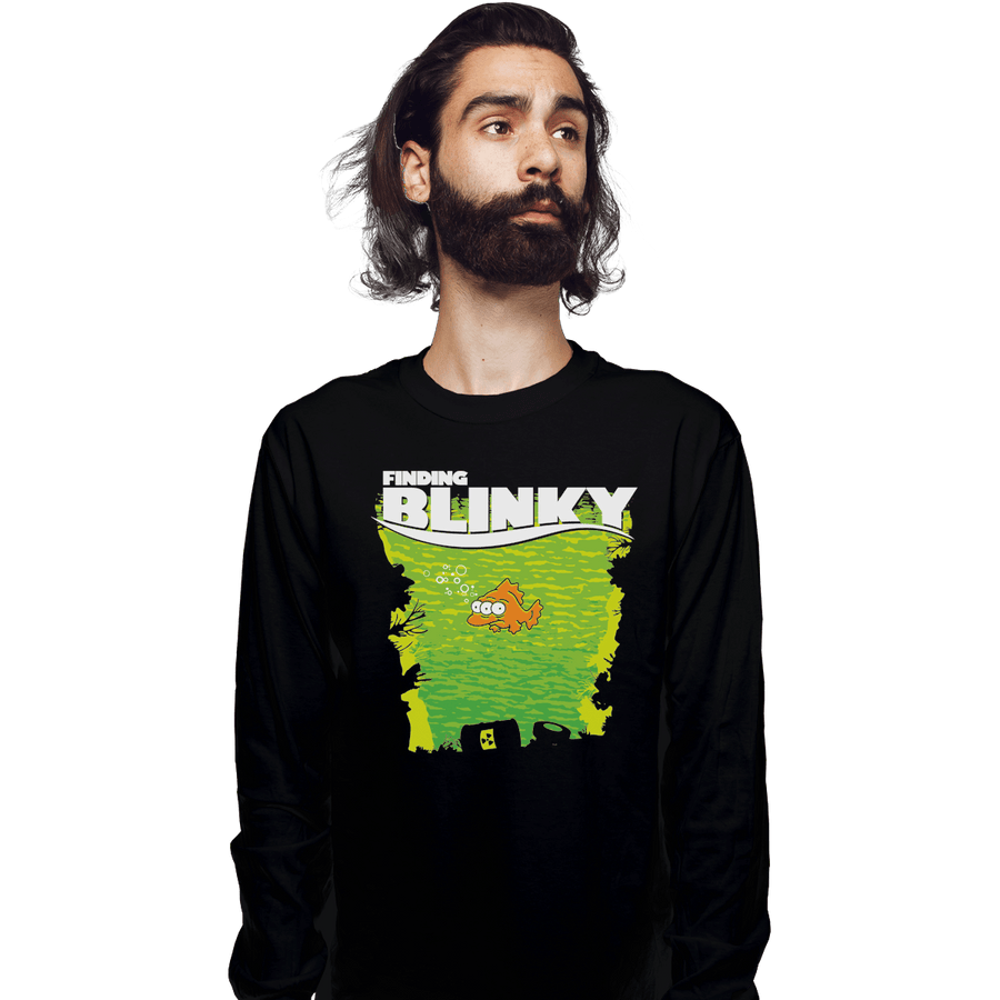 Shirts Long Sleeve Shirts, Unisex / Small / Black Finding Blinky