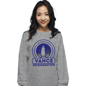 Secret_Shirts Long Sleeve Shirts, Unisex / Small / Sports Grey Vance Refrigeration