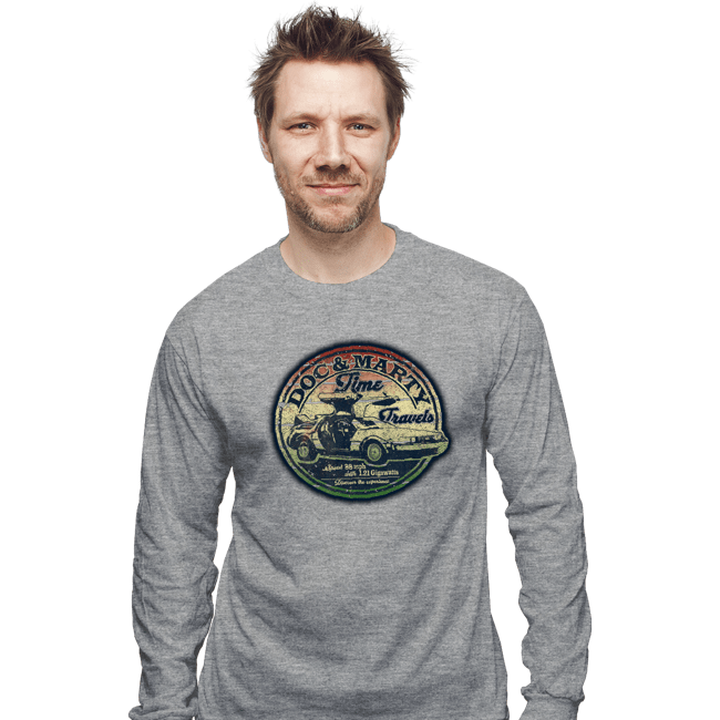 Secret_Shirts Long Sleeve Shirts, Unisex / Small / Sports Grey Doc And Marty