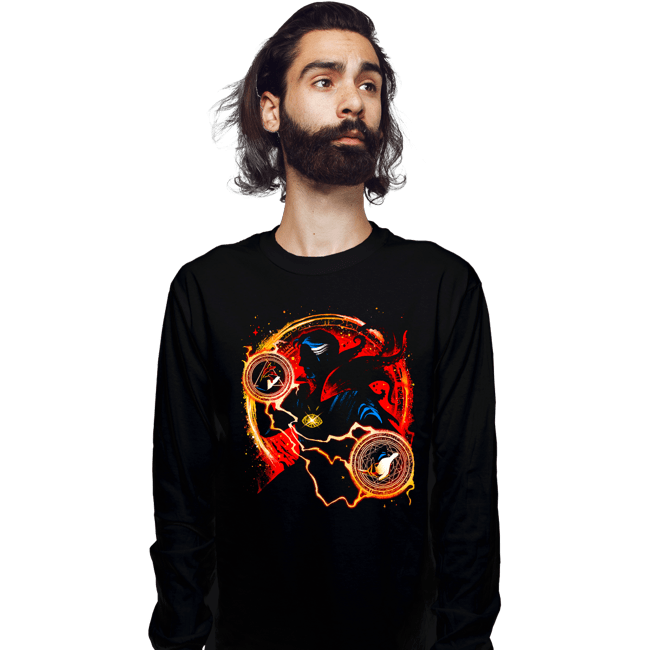 Daily_Deal_Shirts Long Sleeve Shirts, Unisex / Small / Black Sorcerer Supreme of Madness