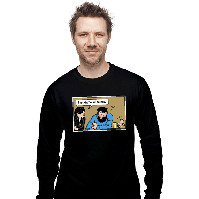 Secret_Shirts Long Sleeve Shirts, Unisex / Small / Black Wednesday Meme