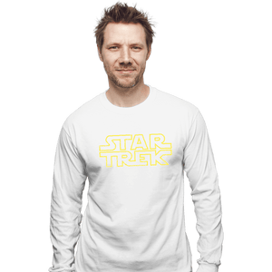 Shirts Long Sleeve Shirts, Unisex / Small / White Star Trek Logo