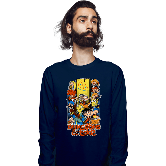 Secret_Shirts Long Sleeve Shirts, Unisex / Small / Navy Dungeons And Edds