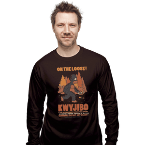 Shirts Long Sleeve Shirts, Unisex / Small / Dark Chocolate Kwyjibo