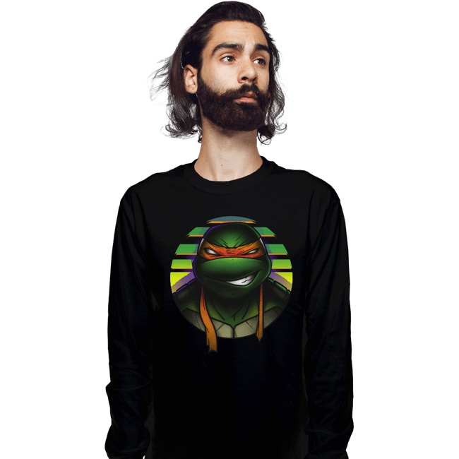 Daily_Deal_Shirts Long Sleeve Shirts, Unisex / Small / Black Mutant Orange