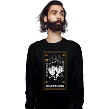Load image into Gallery viewer, Secret_Shirts Long Sleeve Shirts, Unisex / Small / Black Heartless Tarot Card
