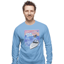Load image into Gallery viewer, Shirts Long Sleeve Shirts, Unisex / Small / Powder Blue Greetings From Vice City
