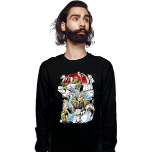 Daily_Deal_Shirts Long Sleeve Shirts, Unisex / Small / Black Saiyan Ranger