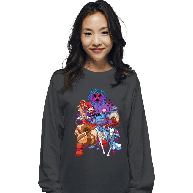 Shirts Long Sleeve Shirts, Unisex / Small / Charcoal X-Men Villains