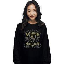 Load image into Gallery viewer, Shirts Long Sleeve Shirts, Unisex / Small / Black Proud to be a Hufflepuff
