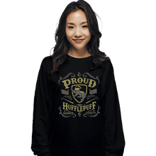 Load image into Gallery viewer, Shirts Long Sleeve Shirts, Unisex / Small / Black Proud to be a Hufflepuff
