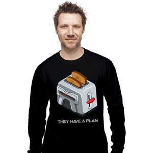 Daily_Deal_Shirts Long Sleeve Shirts, Unisex / Small / Black Frakking Toaster