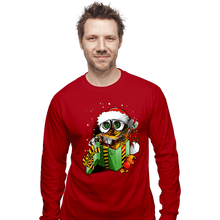 Load image into Gallery viewer, Daily_Deal_Shirts Long Sleeve Shirts, Unisex / Small / Red Christmas Robot
