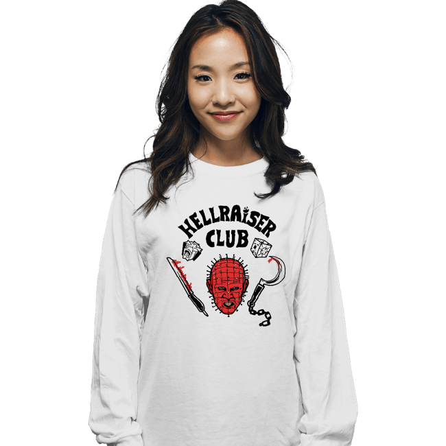 Daily_Deal_Shirts Long Sleeve Shirts, Unisex / Small / White Hellraiser Club