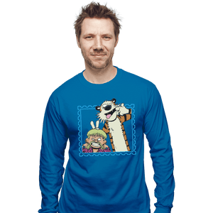 Shirts Long Sleeve Shirts, Unisex / Small / Sapphire Exotic Joe and Tiger