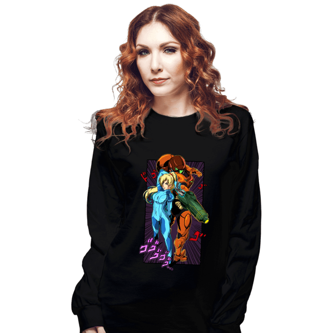 Secret_Shirts Long Sleeve Shirts, Unisex / Small / Black JoJo Samus