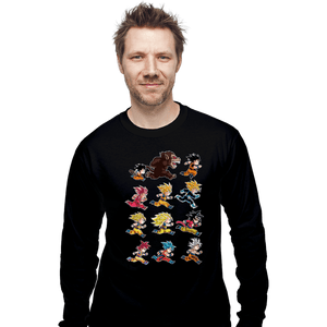 Secret_Shirts Long Sleeve Shirts, Unisex / Small / Black Evolutions Of King Monkey
