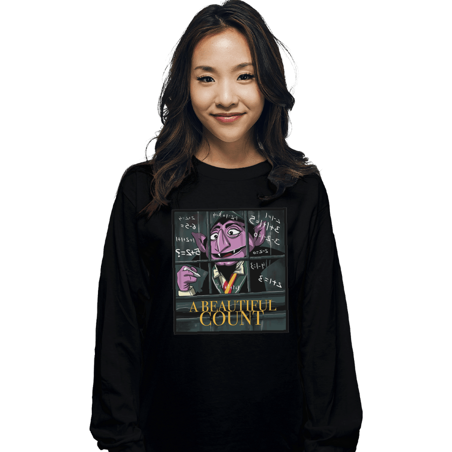 Shirts Long Sleeve Shirts, Unisex / Small / Black A Beautiful Count