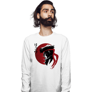 Shirts Long Sleeve Shirts, Unisex / Small / White Red Sun Fighter