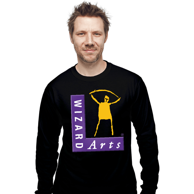 Secret_Shirts Long Sleeve Shirts, Unisex / Small / Black Wizard Arts