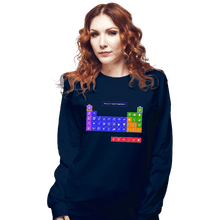 Load image into Gallery viewer, Secret_Shirts Long Sleeve Shirts, Unisex / Small / Navy Periodic Table of Powerups
