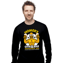 Load image into Gallery viewer, Shirts Long Sleeve Shirts, Unisex / Small / Black Homer&#39;s Gym
