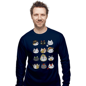 Shirts Long Sleeve Shirts, Unisex / Small / Navy Cosplay Cats