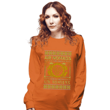 Load image into Gallery viewer, Shirts Long Sleeve Shirts, Unisex / Small / Orange Air Nomads Ugly Sweater
