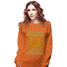Load image into Gallery viewer, Shirts Long Sleeve Shirts, Unisex / Small / Orange Air Nomads Ugly Sweater
