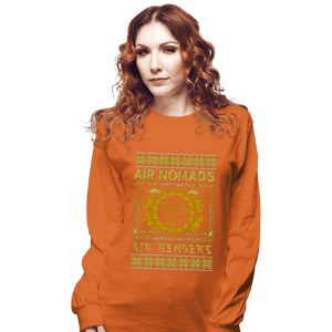 Shirts Long Sleeve Shirts, Unisex / Small / Orange Air Nomads Ugly Sweater
