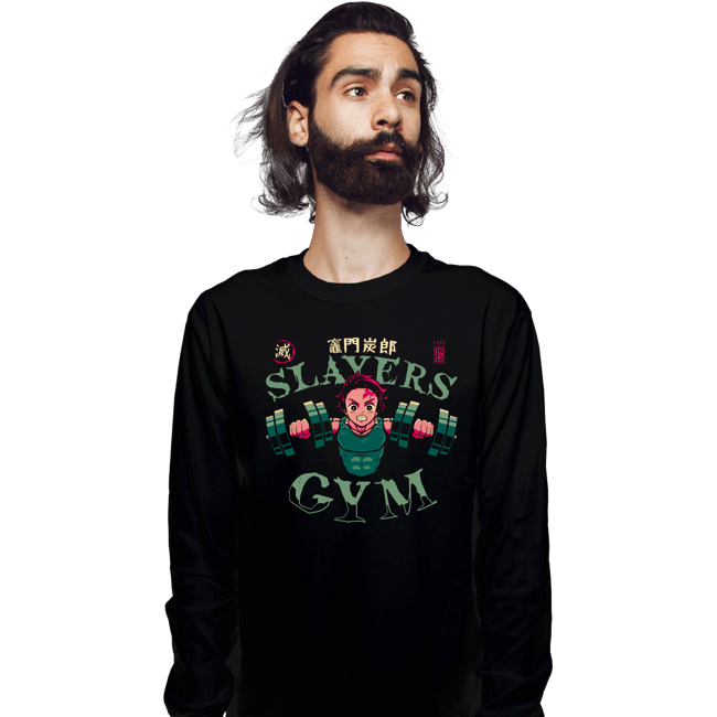 Secret_Shirts Long Sleeve Shirts, Unisex / Small / Black Tanjiro Slayers Gym