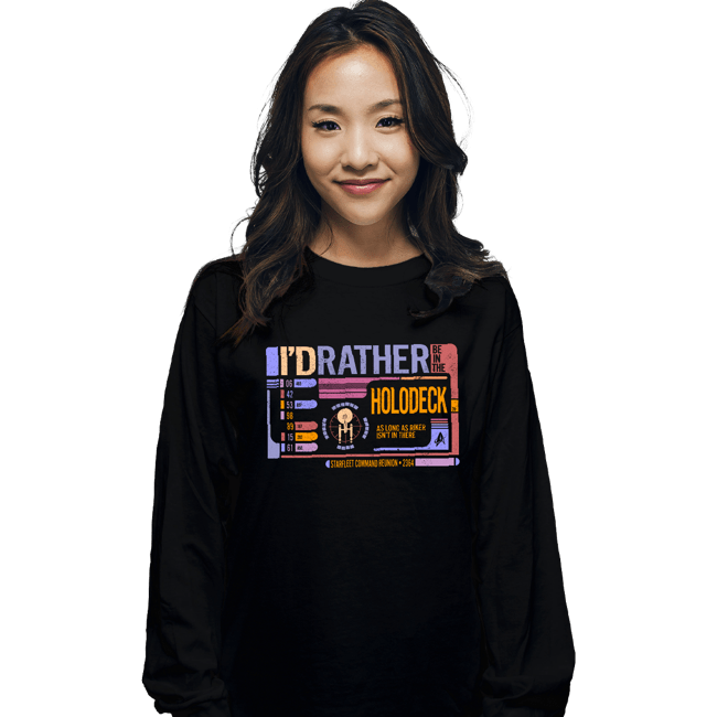 Secret_Shirts Long Sleeve Shirts, Unisex / Small / Black Holodeck!