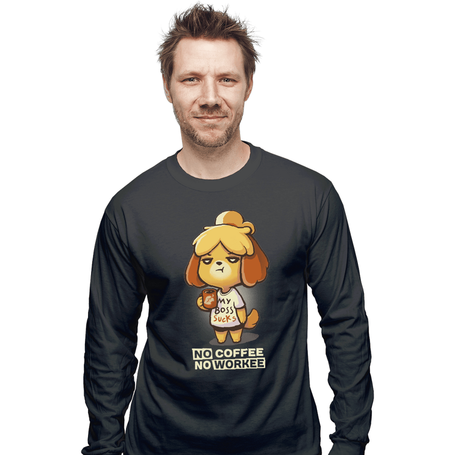 Shirts Long Sleeve Shirts, Unisex / Small / Charcoal Isabelle Coffee