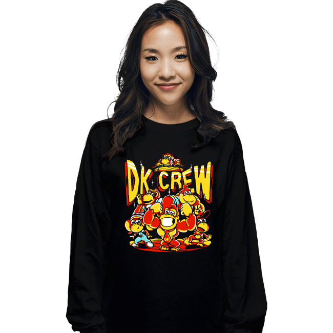 Daily_Deal_Shirts Long Sleeve Shirts, Unisex / Small / Black DK Crew