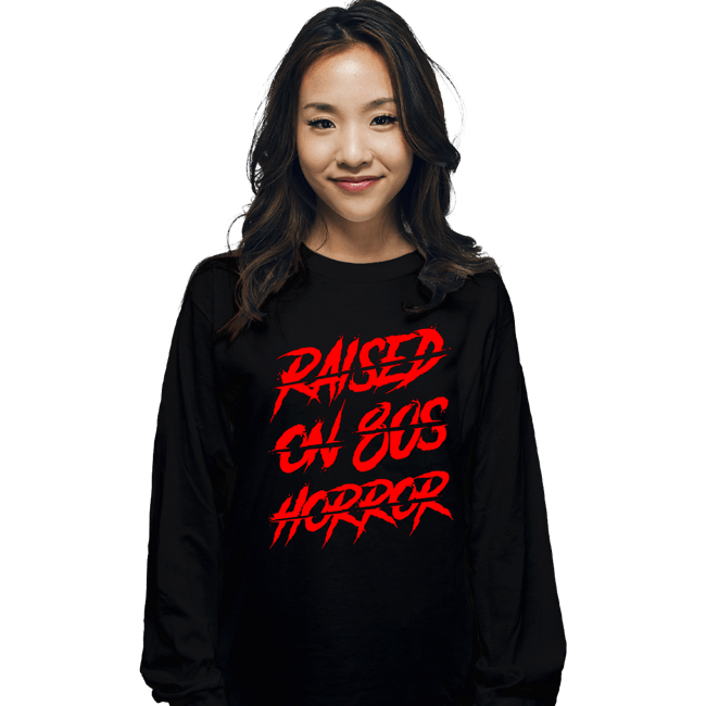 Daily_Deal_Shirts Long Sleeve Shirts, Unisex / Small / Black 80s Horror