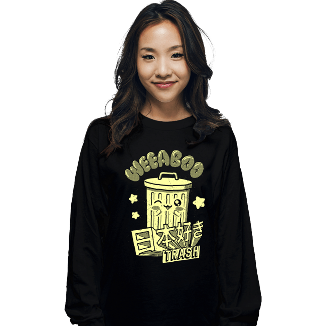 Secret_Shirts Long Sleeve Shirts, Unisex / Small / Black Weaboo Trash