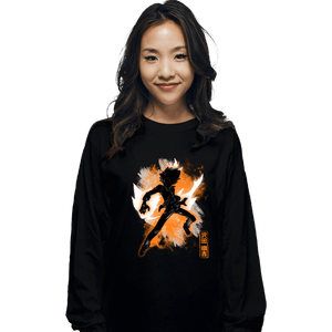 Shirts Long Sleeve Shirts, Unisex / Small / Black Cosmic Tsuna