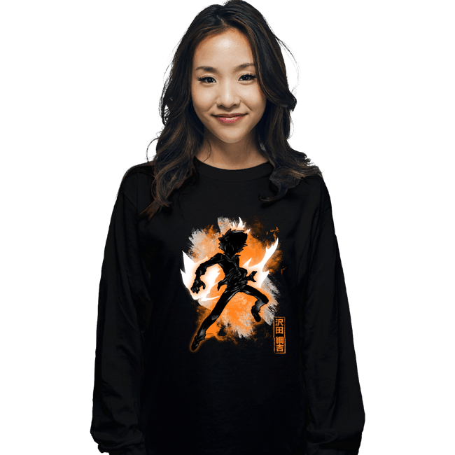 Shirts Long Sleeve Shirts, Unisex / Small / Black Cosmic Tsuna