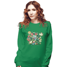 Load image into Gallery viewer, Shirts Long Sleeve Shirts, Unisex / Small / Irish Green Let&#39;s Roll Link
