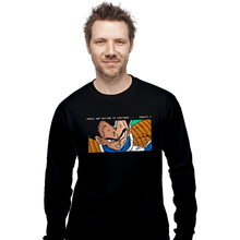 Load image into Gallery viewer, Shirts Long Sleeve Shirts, Unisex / Small / Black Vegeta Continue

