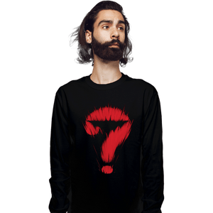 Shirts Long Sleeve Shirts, Unisex / Small / Black Bat Warning