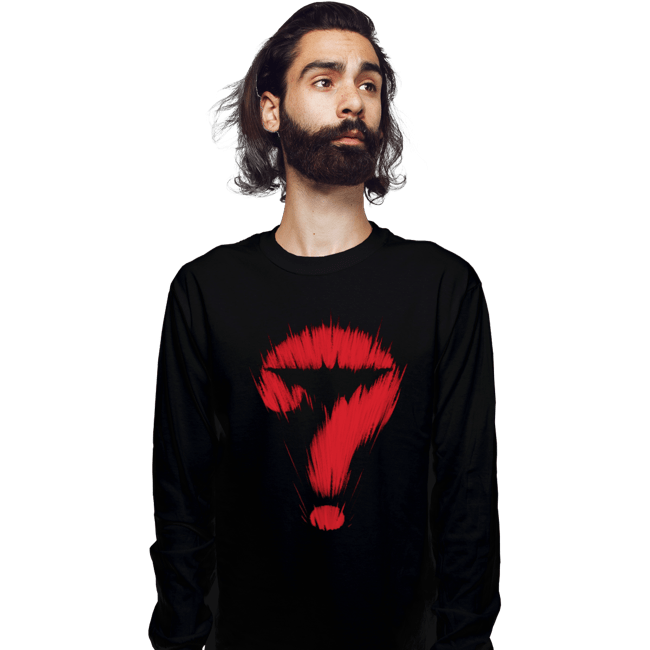 Shirts Long Sleeve Shirts, Unisex / Small / Black Bat Warning