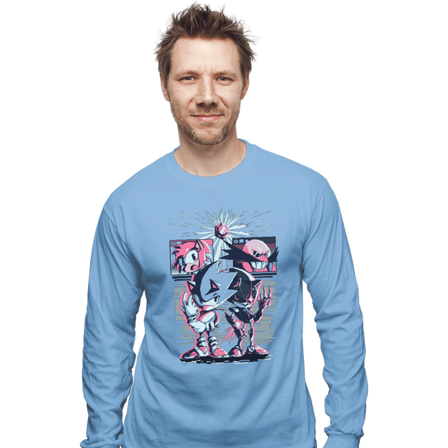 Daily_Deal_Shirts Long Sleeve Shirts, Unisex / Small / Powder Blue Race For The Future
