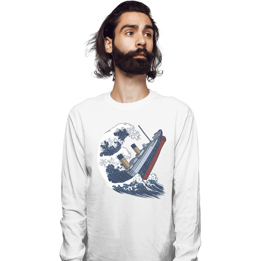 Shirts Long Sleeve Shirts, Unisex / Small / White The Wave Titanic