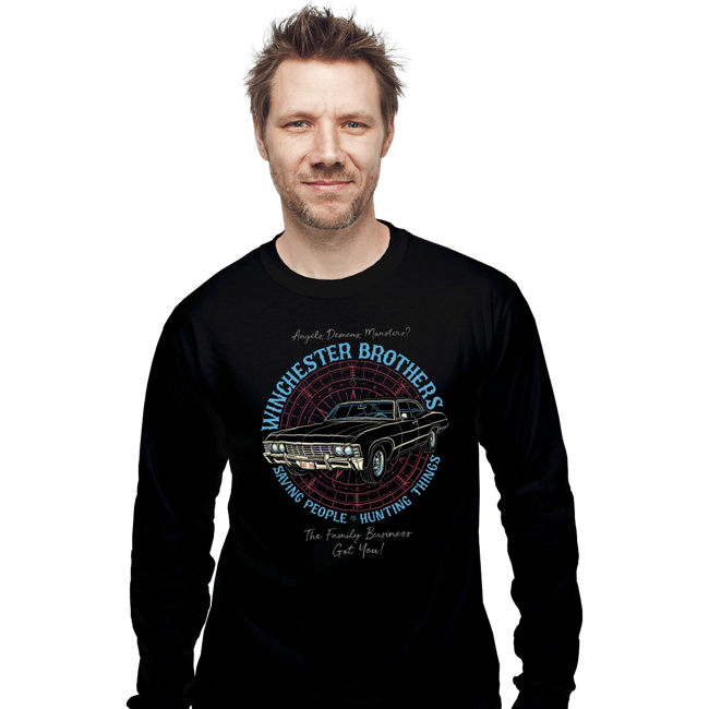 Daily_Deal_Shirts Long Sleeve Shirts, Unisex / Small / Black Winchester Brothers