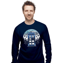 Load image into Gallery viewer, Secret_Shirts Long Sleeve Shirts, Unisex / Small / Navy Time And Space And Snow
