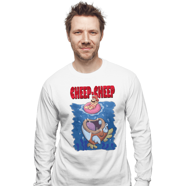 Daily_Deal_Shirts Long Sleeve Shirts, Unisex / Small / White Cheep Cheep