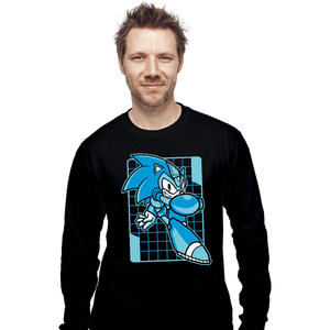 Daily_Deal_Shirts Long Sleeve Shirts, Unisex / Small / Black Mega Sonic