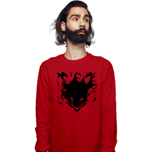 Shirts Long Sleeve Shirts, Unisex / Small / Red Devilman